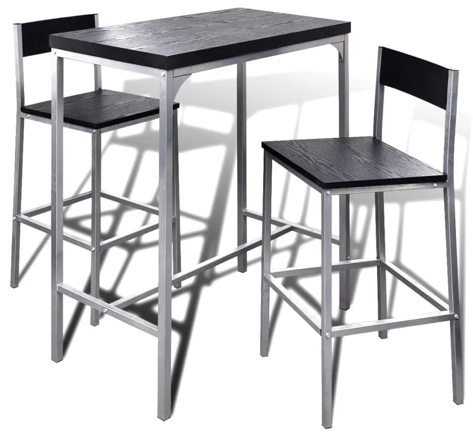 vidaXL Raňajkový set - barový stôl a stoličky