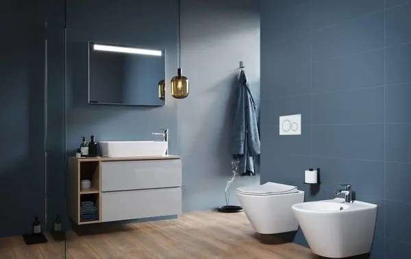 Závesné WC + WC sedátko CITY OVAL + tlačidlo SIGMA + podomietkový modul + podložka