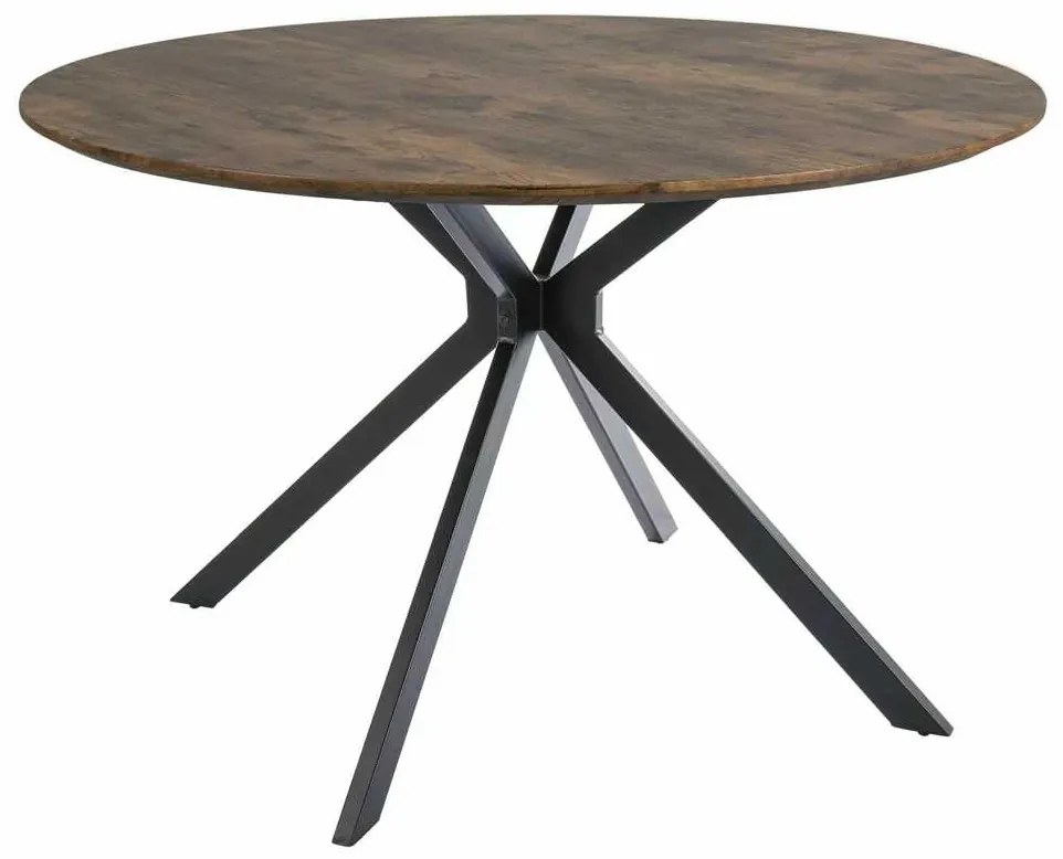 Jedálenský stôl Aster 120 cm, orech / čierna