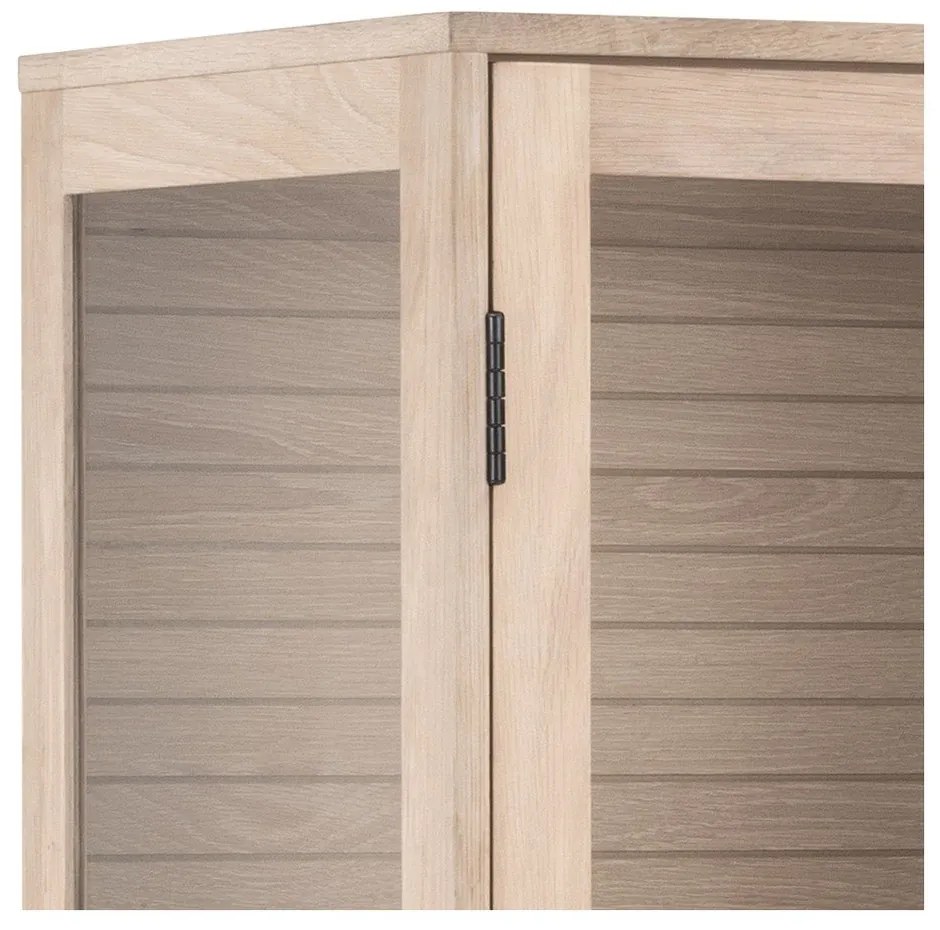 Vitrína v dekore duba v prírodnej farbe 80x180 cm Linley – Actona