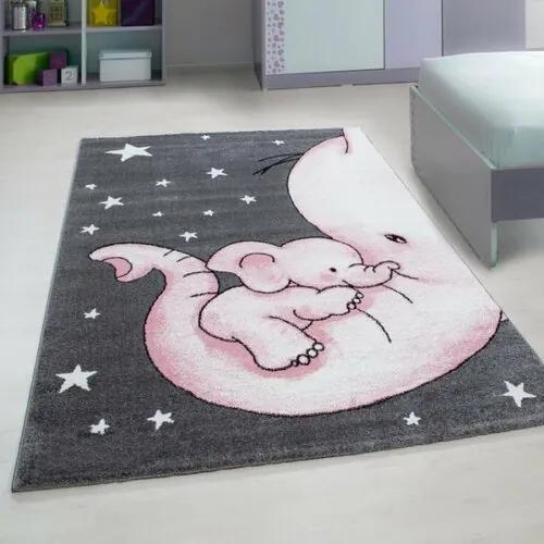 Vopi Kusový detský koberec Kids 560 pink, 80 x 150 cm