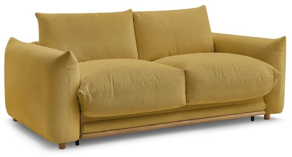 Žltá rozkladacia pohovka 234 cm Ernest – Bobochic Paris