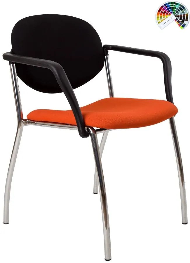 ALBA Konferenčná rokovacia stolička WENDY čalúnenie CURA, LUCKY