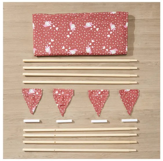 lupilu® Detský stan Teepee (červená) (100367560)