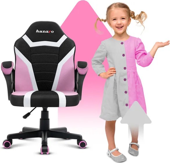 Detská herná stolička Ranger - 1.0 ružová mesh