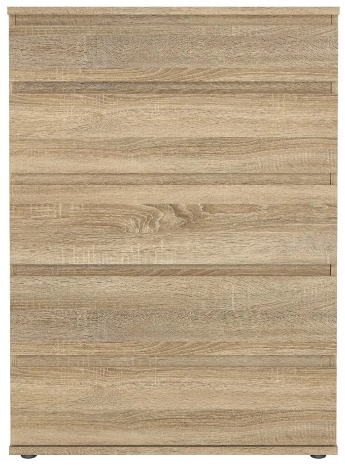 Vysoká komoda v dekore duba v prírodnej farbe 77x107 cm Nova – Tvilum