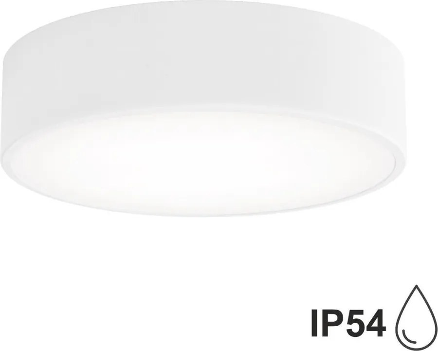Kúpeľňové stropné svietidlo CLEO 2xE27/24W/230V pr. 30 cm biela IP54