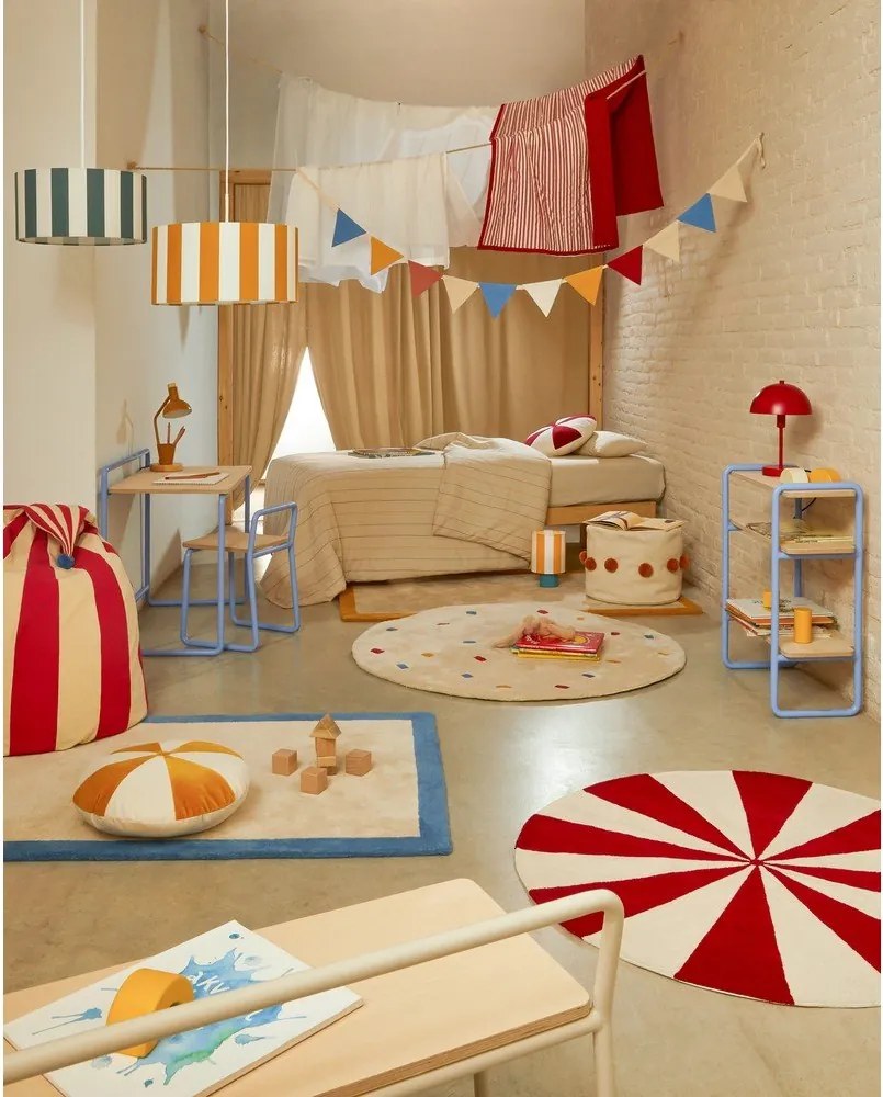 Krémový bavlnený detský koberec ø100 cm Epifania – Kave Home