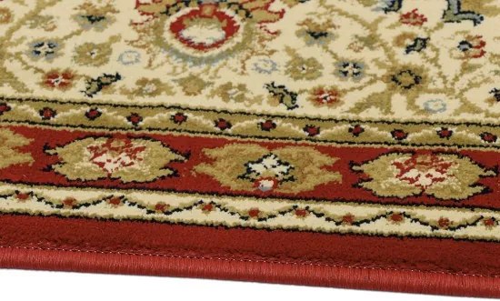Oriental Weavers, Kusový koberec Kendra 711 / DZ2H, 67x120, červená, chodba / predsieň