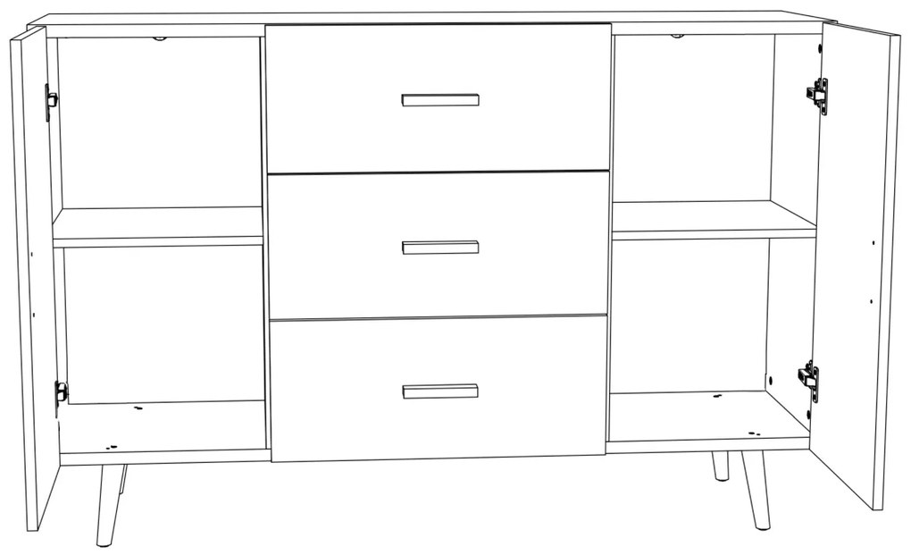 Komoda Viscon 2D3S