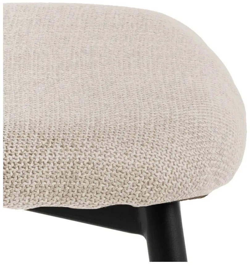 Krémovobiele čalúnené jedálenské kreslá v súprave 2 ks Ilsa – Actona