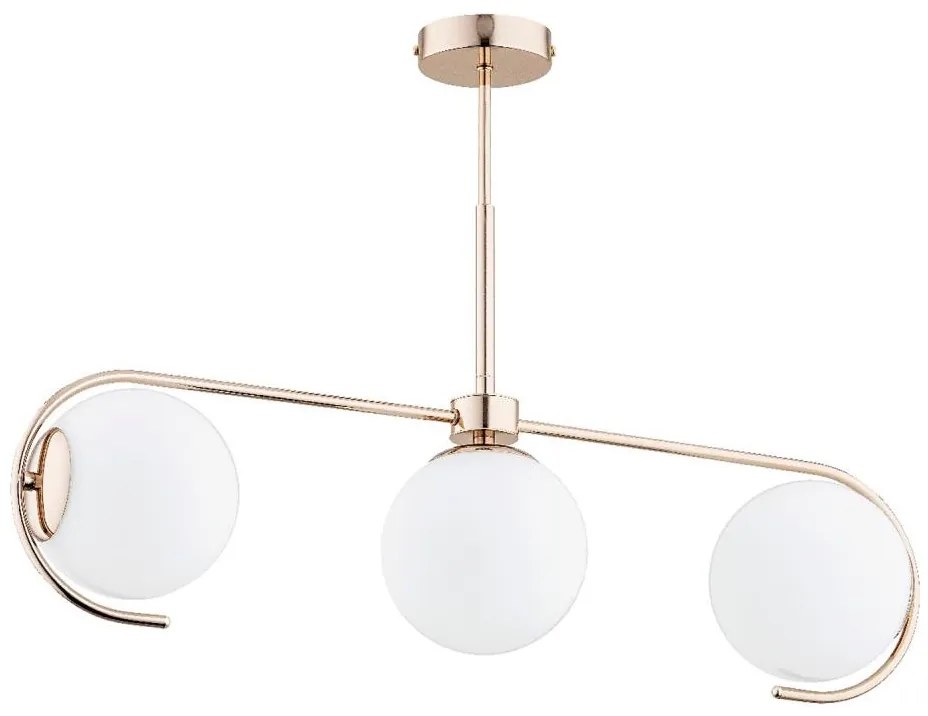 Luster na tyči ASTANA 3xE14/10W/230V zlatá