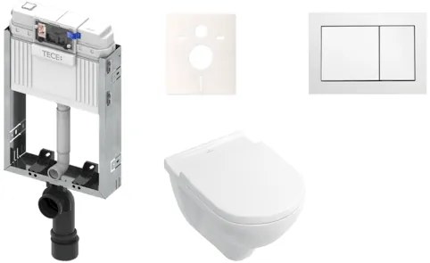 Cenovo zvýhodnený závesný WC set TECE na zamurovanie + WC Villeroy &amp; Boch O.novo KMPLONOVO