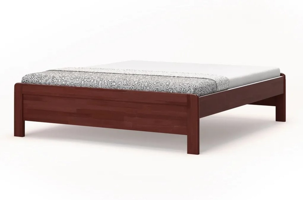 BMB KARLO s nízkymi čelami - masívna buková posteľ 90 x 190 cm, buk masív