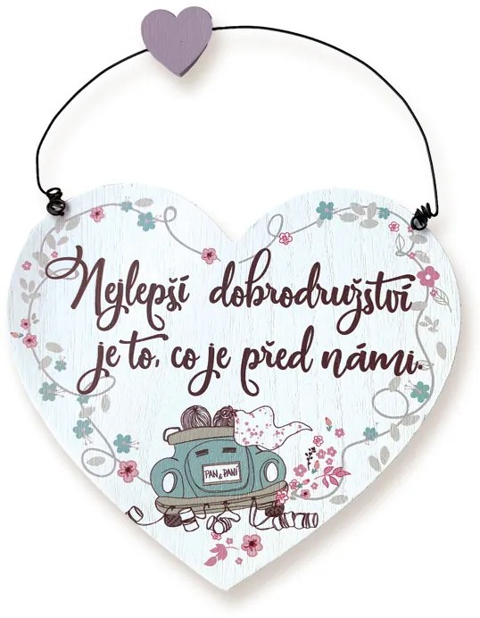 Nekupto Dřevěná cedulka Nejlepší dobrodružství