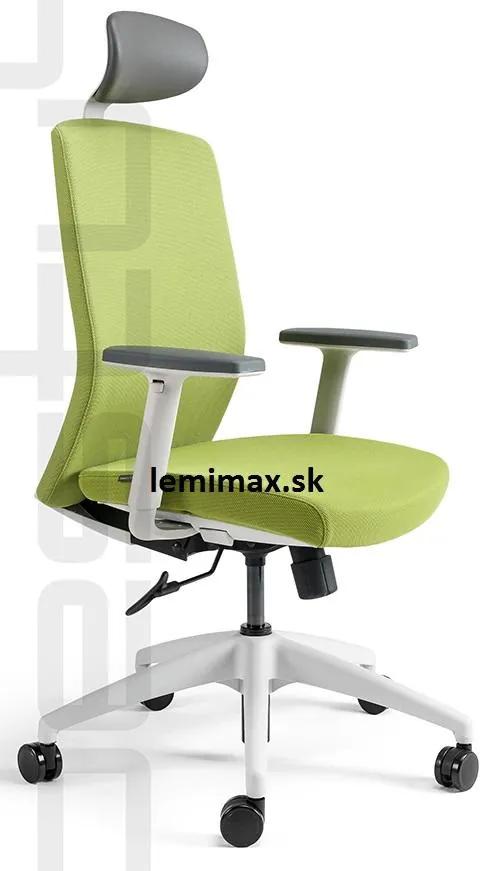 OFFICE PRO bestuhl -  OFFICE PRO bestuhl Kancelárska stolička J2 ECO WHITE SP zelená