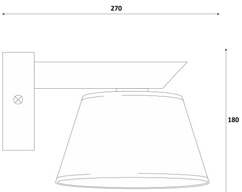 Nástenné svietidlo ANTONIO 1xE14/40W/230V dub