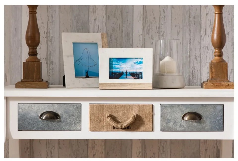 Kamenný rámček v bielo-prírodnej farbe 20x25 cm Sena – Premier Housewares
