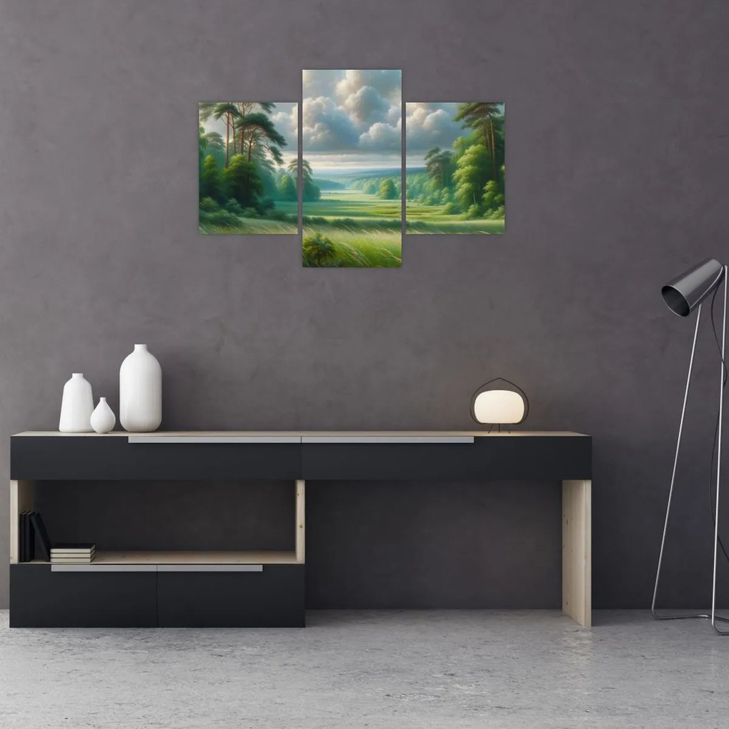 Obraz - Zelená krajina (90x60 cm)