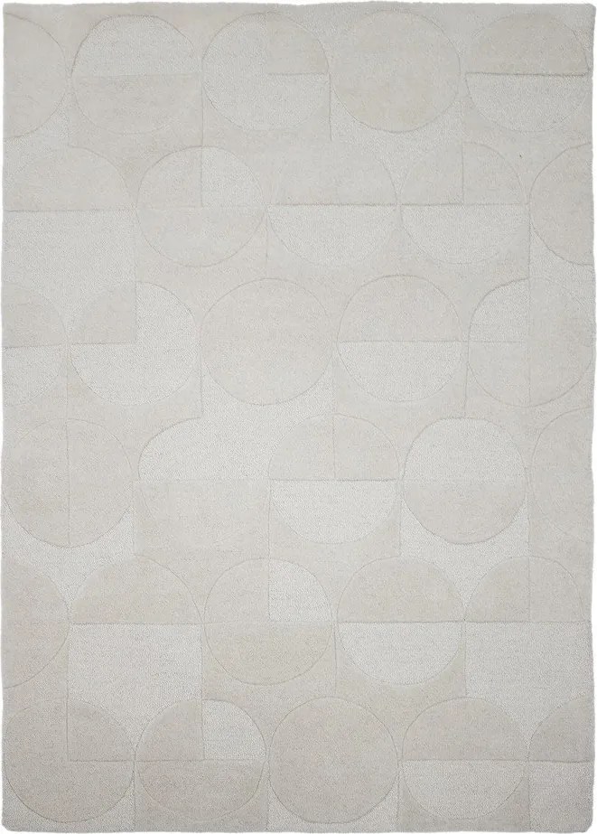 Slonovinový ručne tkaný vlnený koberec 160x230 cm Gigi – Flair Rugs