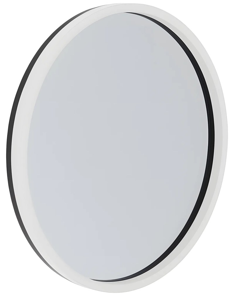 Tutumi Tutumi, okrúhle LED zrkadlo 60cm BL807, čierna-biela, HOM-06910