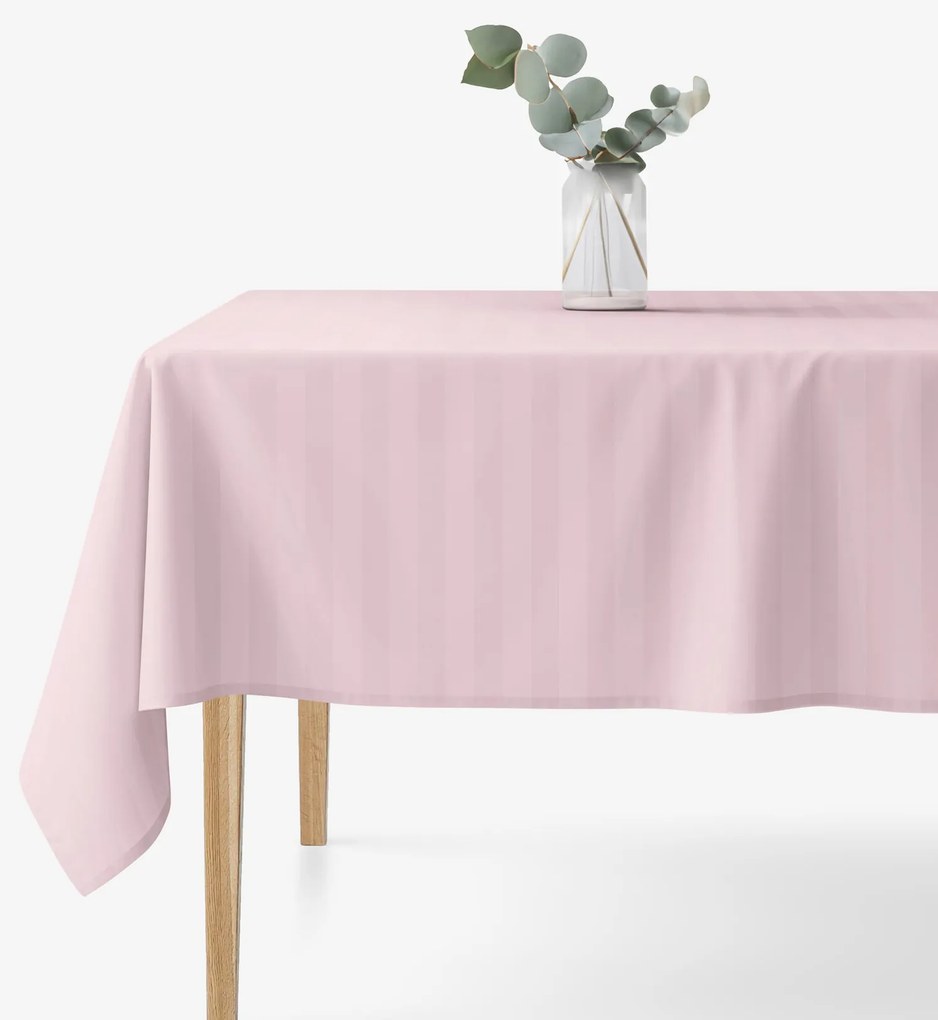 Goldea hranatý damaškový obrus - staroružové prúžky so saténovým leskom 120 x 160 cm