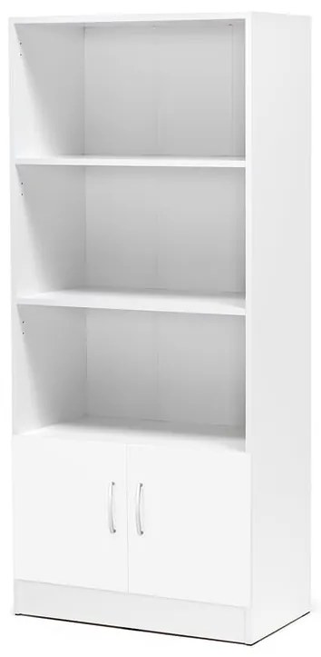 Kancelárska skriňa FLEXUS, 3 otvorené police, 1725x760x415 mm, biela