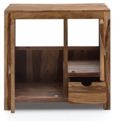 furniture-nabytek.cz - Masívna umývadlová skrinka Lagos z palisandrového dreva, lakovaná, hnedá
