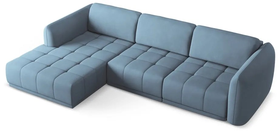 Svetlomodrá rohová pohovka (ľavý roh) Hoku – Makamii