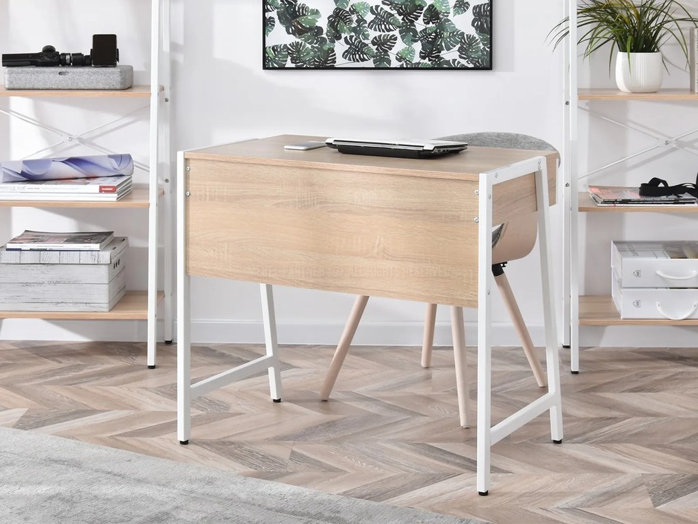 PC stolík Norway (dub + biela). Akcia -10%. Vlastná spoľahlivá doprava až k Vám domov. 1109803
