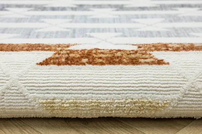 Koberec BROADWAY C0784 biely / žltý / krémový