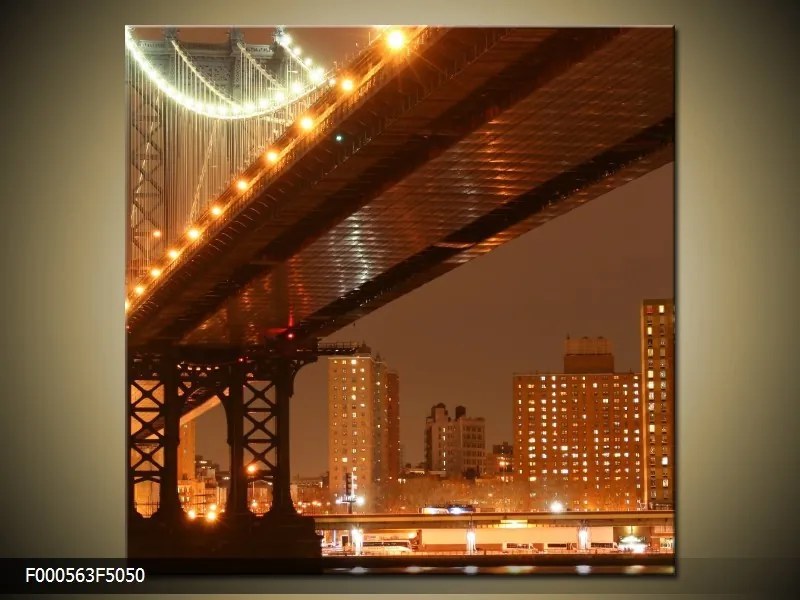 Obraz na plátne Nočný most, Štvorec 50x50cm 33.68 €