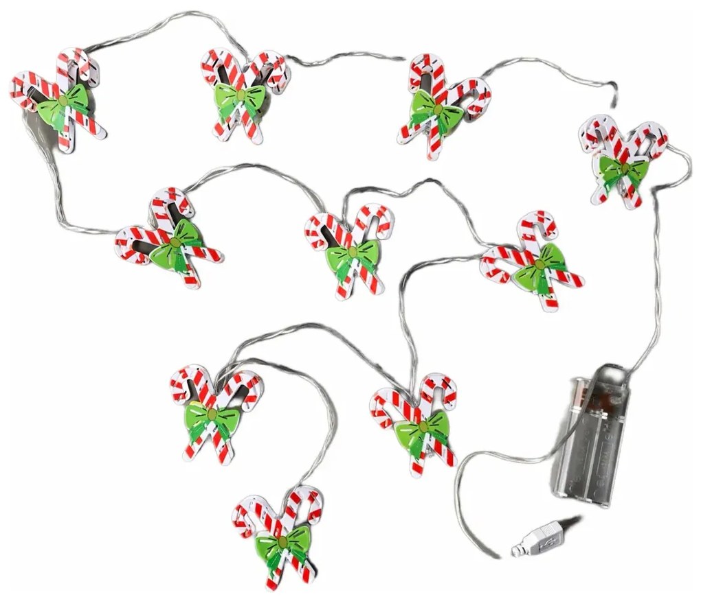 Sada 3 svetelných LED reťazí BestBerg / 3 motívy / 2 m