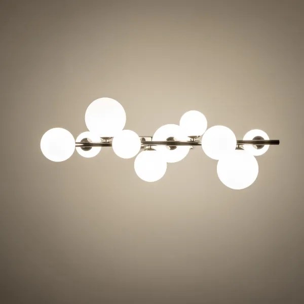 Brilagi - LED luster na lankách MILLA 10xG9/3W/230V čierny chróm/biela