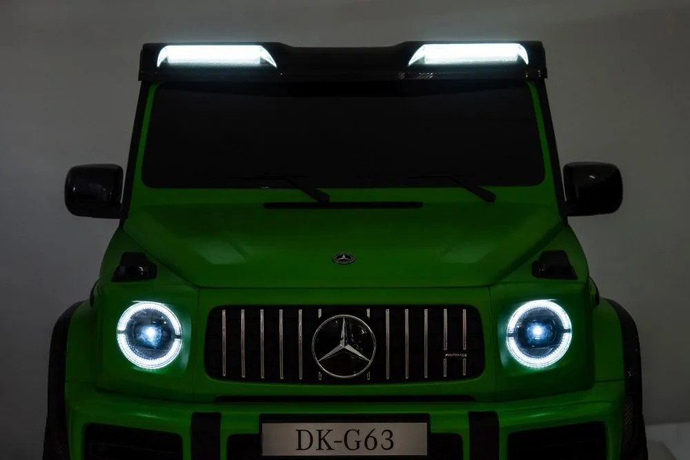 LEAN CARS Elektrické autíčko Mercedes G63 XXL zelené lakované 4x4
