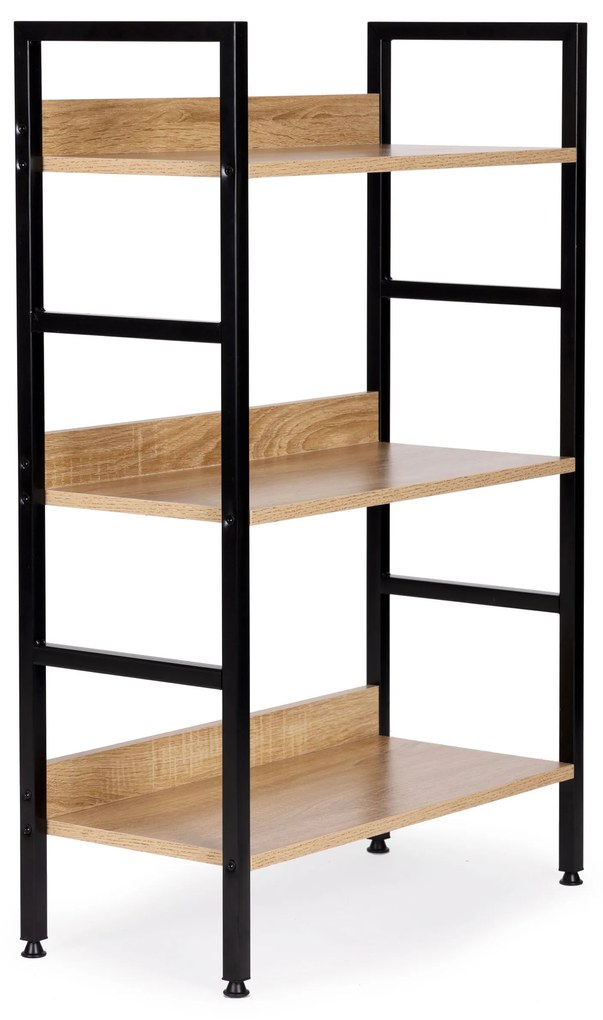 Moderný regál LOFT s 3 policami, 93 cm