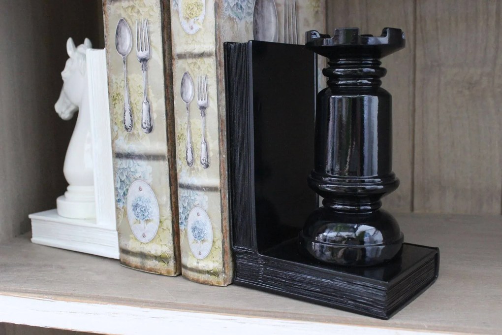 Biele a čierne zarážky na knihy 2-set