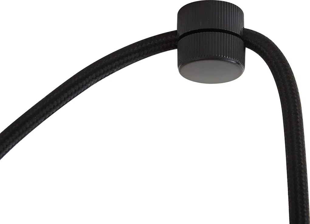 Dizajnová červená závesná lampa s opálovým sklom 3-svetelná - Tulip