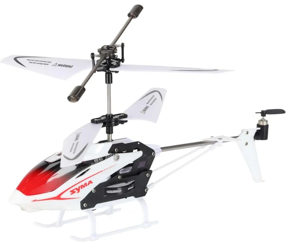 KIK Syma S5 RC vrtuľník 3CH s gyroskopom, nabíjanie z diaľkového ovládača, biely
