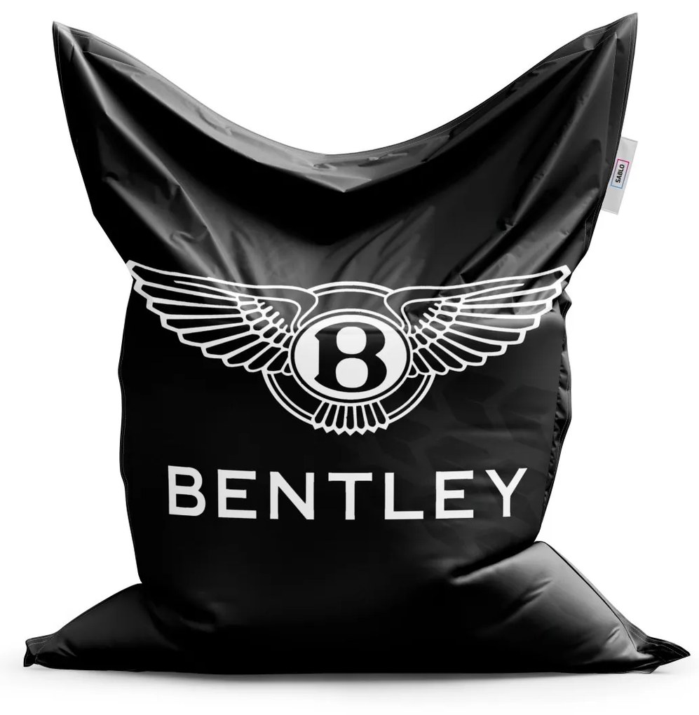 Sablio Sedací vak Logo Bentley Čierny - 200x140 cm