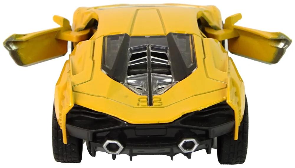 Lean Toys Autíčko na trecí pohon 1:36 svetelné a zvukové efekty - žlté