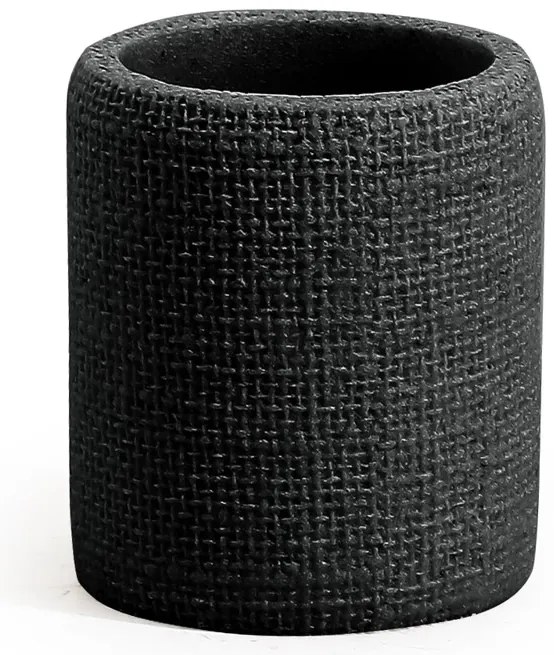 BISK Erga Craft, pohár na zubné kefky na postavenie, čierna matná, ERG-08571