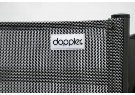 Doppler ACTIVE čiernostrieborné - záhradné relaxačné polohovacie kreslo