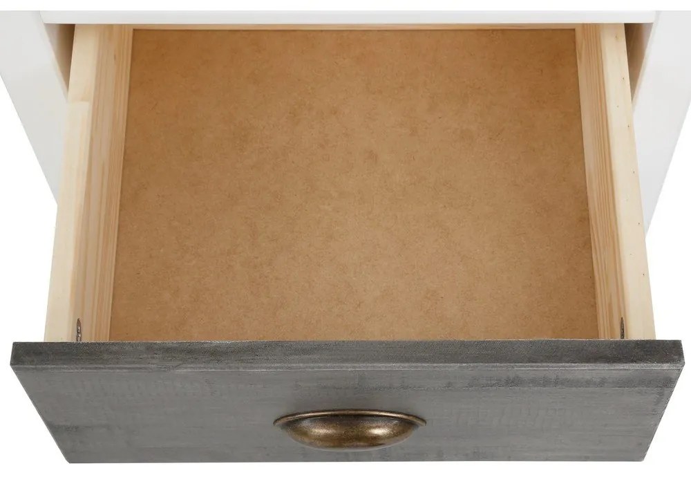 Bielo-sivý pracovný stôl Støraa Salva