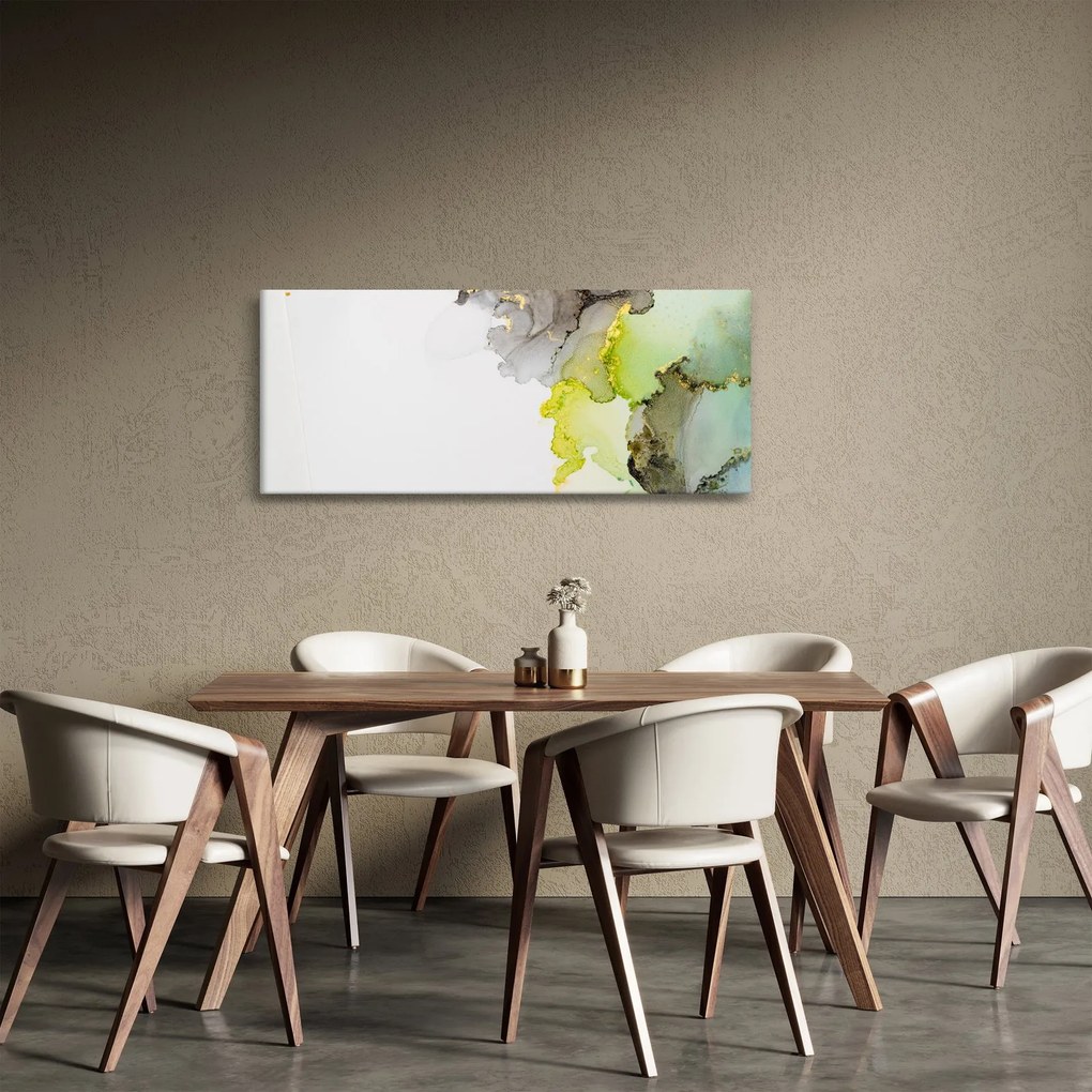 Obraz - Abstraktné umenie atramentom (120x50 cm)
