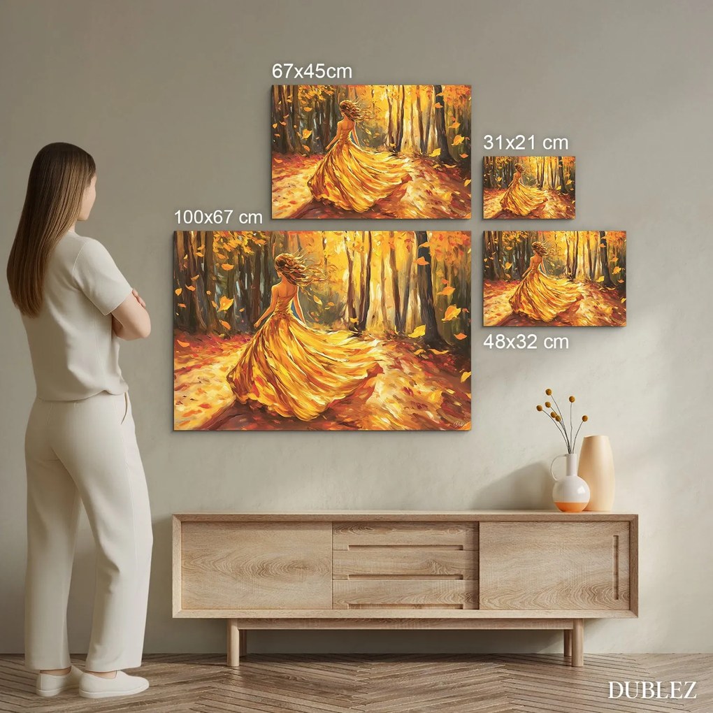 DUBLEZ | Jesenný obraz ženy v lese