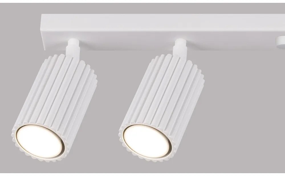 Biele bodové svietidlo 6,5x117 cm Gleam – Sollux