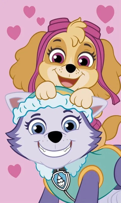 INTERMEDIC SK Detský uterák Paw Patrol Ružový 30x50 cm