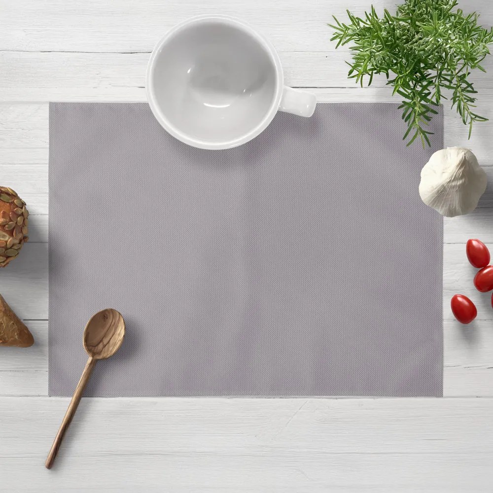Biante Zamatové prestieranie na stôl Velvet Brick SVB-205 Sivé 35x45 cm