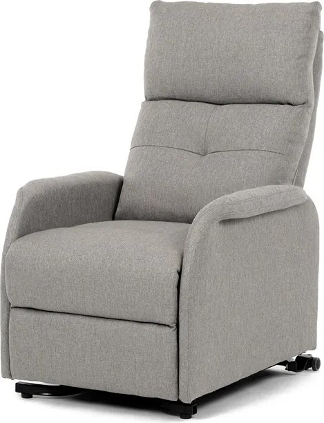 Autronic BONTEC Polohovacie kreslo, elektrické káblové ovládanie, krémová, látka, TV-5482 CRM2 Farba: Šedá